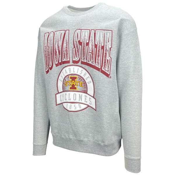 College House Iowa State I-State Charcoal Crew Neck Sweatshirt